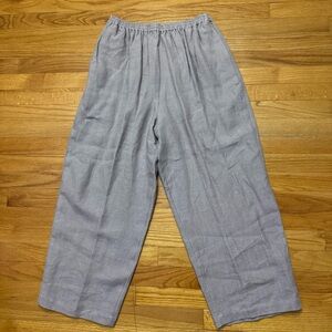 Eskandar Blue Linen Pants 1